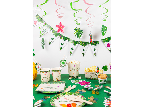 Cupcake liners Hawaii Party - 6 db.