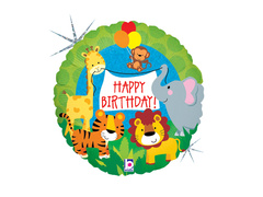 Boldog születésnapot Safari fólialufi - 1 db.