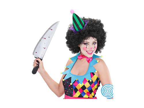 Vérfoltos műanyag kés - 48,5 cm