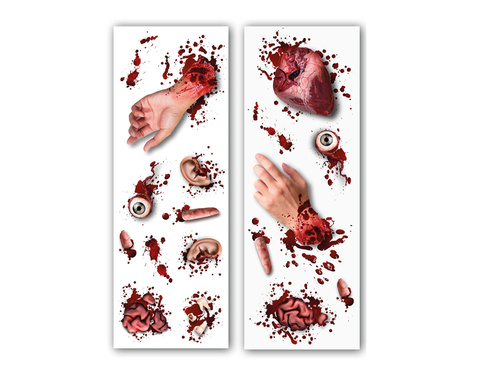 Amputált szerv matricák Halloweenre - 2 db.