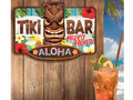Tiki Bar Aloha tábla - 25 x 35 cm - 1 db.
