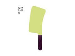 Sötétben világító bárd - 41 cm