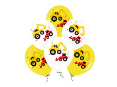 Építőipari latex lufi - 30 cm - 6 db.