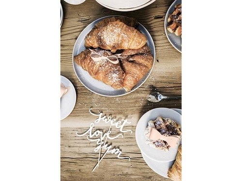 Szerelem arany tortaszedő - 13 cm - 6 db.