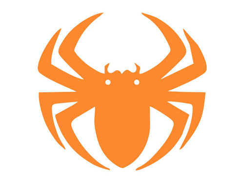 Halloween papírpók 13-15 cm - 1 db.