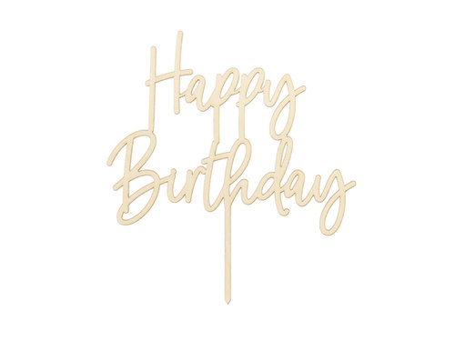 Boldog születésnapot tortadísz - 16,5 cm