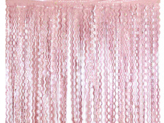 Függöny spirálok rózsaszín csillagokkal - 100 x 200 cm