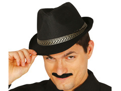 Gengszterkalap fekete - 1 db.