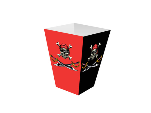 Kalóz popcorn dobozok - 6 db.