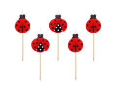 Katicabogár piknik gyertyák - 5 db.