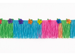 Hawaii színű virágos szegélyszoknya - 10 m - 1 db.