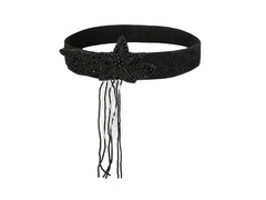 Retro 20-as évekbeli fejpánt fekete - 1 db.