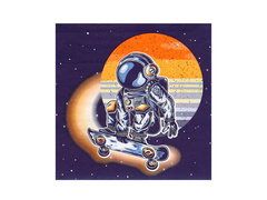 Kozmosz születésnapi szalvéták - 33 cm - 20 db.