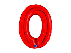 Fólia lufi 0 piros - 14" - 1 db.