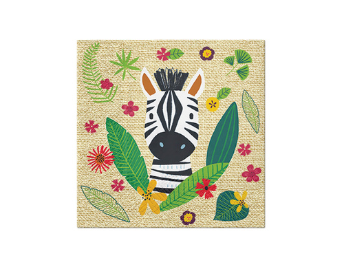 Zebra szafari szalvéták - 33 cm - 20 db.