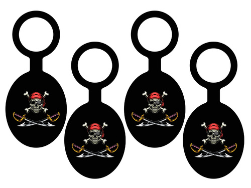 Kalóz palackcímke - 8 db.