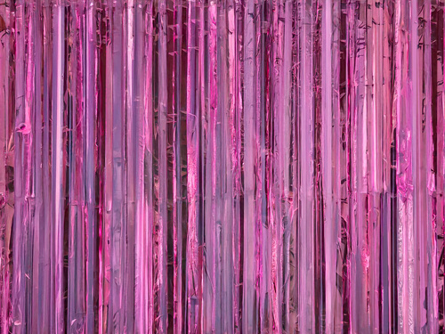 Függöny - ajtófüggöny világos rózsaszín metál - 100 x 200 cm