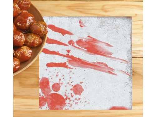 Véres Halloween szalvéták - 33 cm - 12 db.