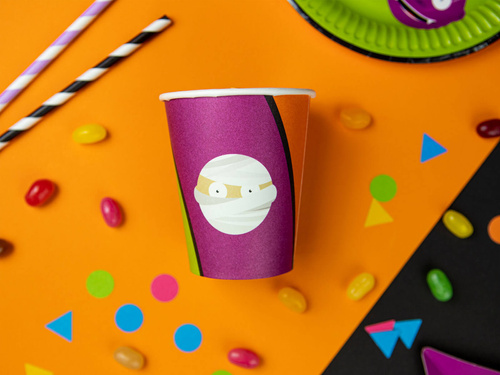 Halloween papírpoharak Monsters - 250 ml - 6 db.