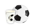 Készlet poharak + papírtányérok Football - 24 db.
