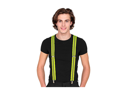 Neonsárga fodros nadrágtartó