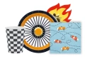 Poharak + tányérok + papírszalvéták készlet Racing Cars motívummal - 36 darab.
