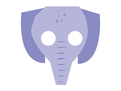 Maszkok a Safari készletből - 8 darab.