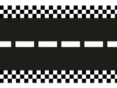 Versenypálya futó - 40 cm x 5 m - 1 db.