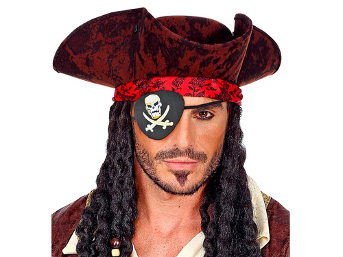 Kalózszem - kalóz fejpánt koponyával - 1 db.