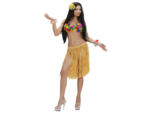 Hawaii rövid szalmaszoknya - 55 cm - 1 db.