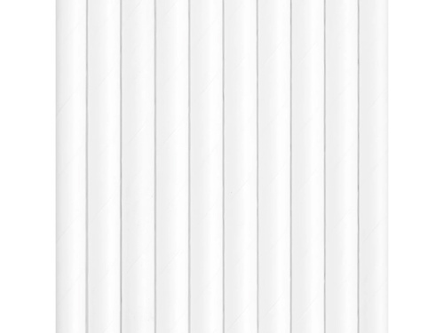 Tubusos szívószálak fehér - 10 db.