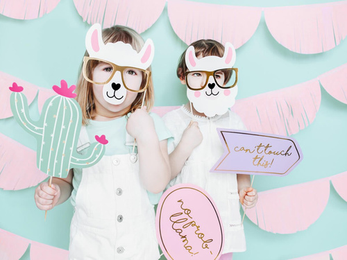 Láma fotó kellékek - 5 db.