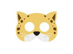 Gepárd filc maszk - 1 db.