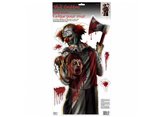 Bohóc fali dekoráció Halloweenre - 5 el.