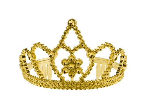 Arany diadém tiara - 1 db.