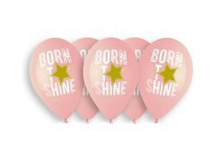 Rózsaszín latex lufik - 33 cm - 5 db.