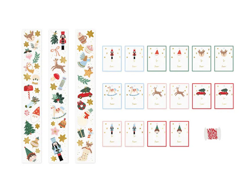 Boldog karácsonyt matricák - 52 db.