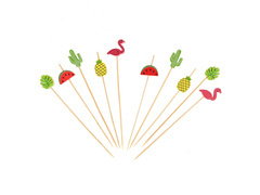 Jégkrém fogpiszkáló vegyes mintákkal - 12 cm - 10 db.