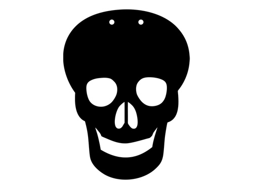 Halloween koponya - 13 cm - 1 db.