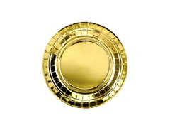 Arany papírtányérok - 23 cm - 6 db.