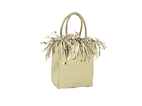 Héliummal töltött lufi súlya Mini ajándéktáska arany - 178g.