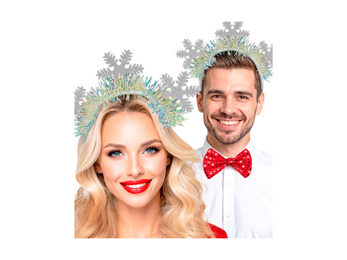 Hópehely fejpánt csillámmal