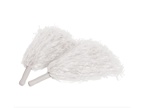 Fehér pomponlány pomponok - 2 db.