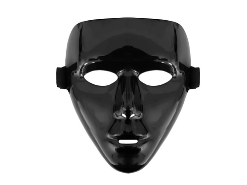 Halloween maszk fekete - 1 db.