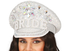 Menyasszonyi sapka kristályokkal - 1 db.