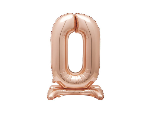 Fólia lufi álló 0 rózsaszín arany - 76 cm - 1db.