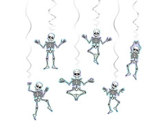 Halloween csontvázak - 6 db.