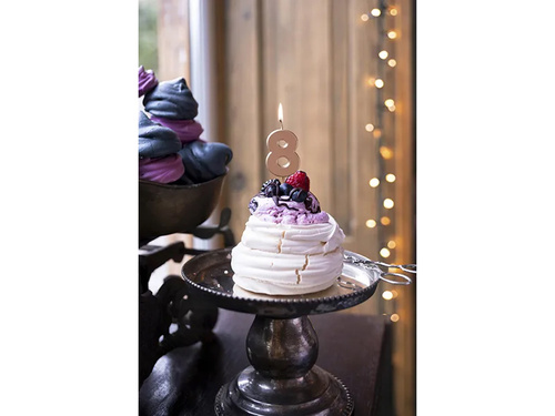 Nyolcas gyertya rózsaarany - 8 - 1 db.