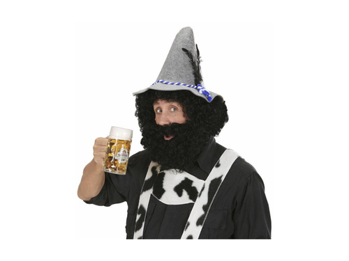 Knecht Ruprecht fekete paróka szakállal