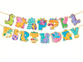 Dinoszaurusz boldog születésnapot füzér - 500 cm - 1 db.